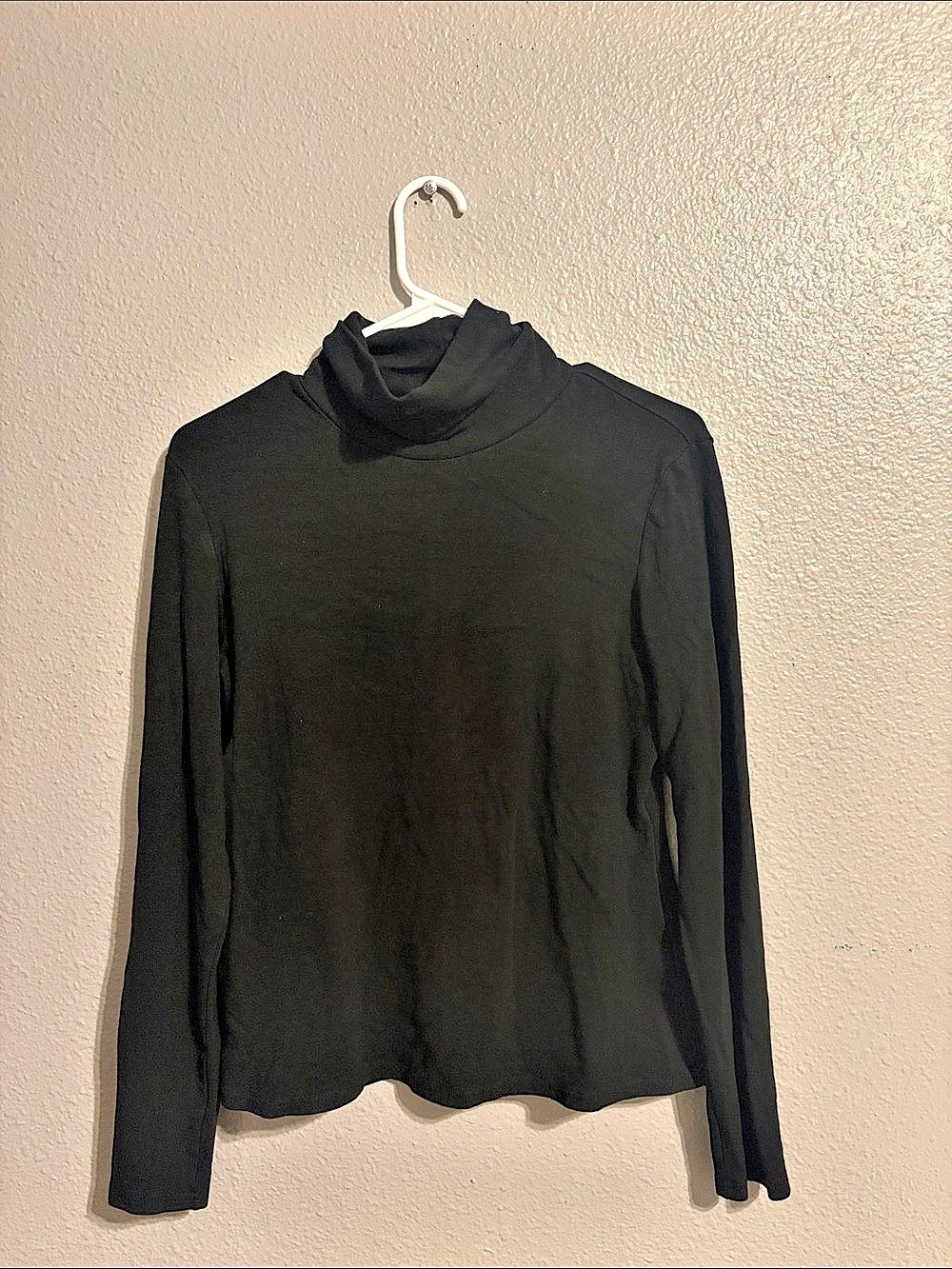 Black Turtleneck Long Sleeve Top Size Medium Like New